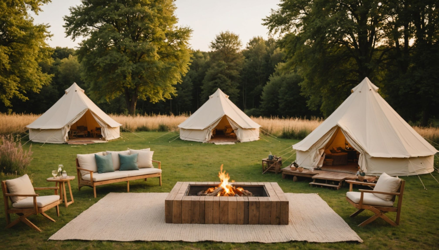 Glamping campsite france experience comfort in the heart of nature